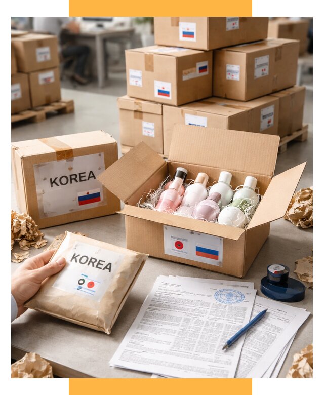 Доставка косметики из Кореи от 8835 р. под ключ | СетСервис-Лпц