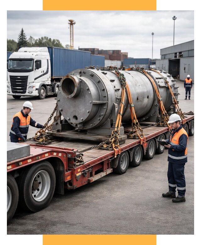 Перевозка тяжеловесных грузов под ключ от 155910 р. | СетСервис-Лпц